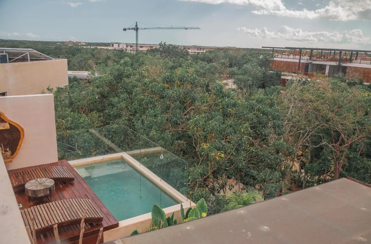 Kataleya Tulum By Zaazil - Stylish & Luxury Penthouse & Apartment , Up To 16 People, Private Pool, Private Hot Tub, Terrace And Roof Top In Luum Zama In The Jungle 0*,
