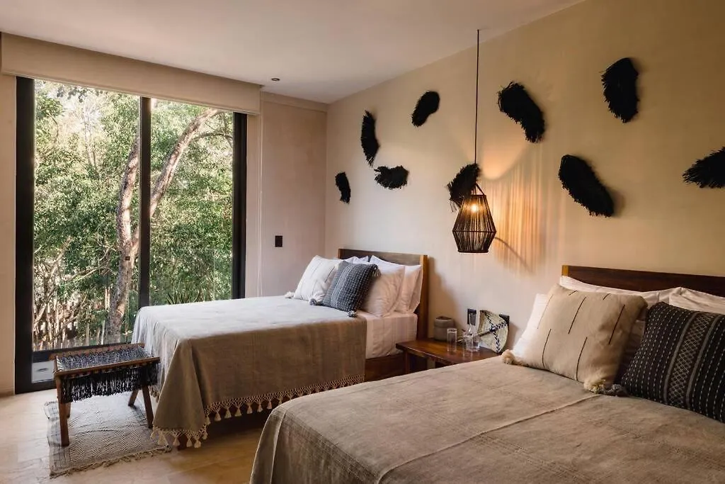 Kataleya Tulum By Zaazil - Stylish & Luxury Penthouse & Apartment , Up To 16 People, Private Pool, Private Hot Tub, Terrace And Roof Top In Luum Zama In The Jungle