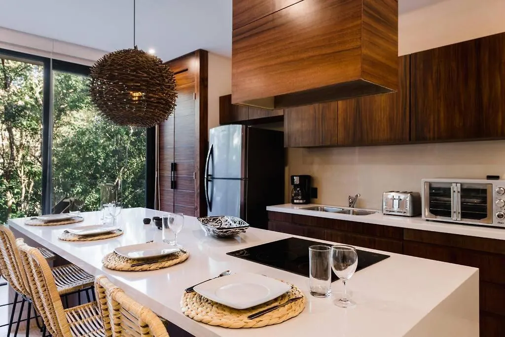 Kataleya Tulum By Zaazil - Stylish & Luxury Penthouse & Apartment , Up To 16 People, Private Pool, Private Hot Tub, Terrace And Roof Top In Luum Zama In The Jungle