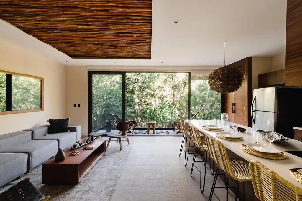 Kataleya Tulum By Zaazil - Stylish & Luxury Penthouse & Apartment , Up To 16 People, Private Pool, Private Hot Tub, Terrace And Roof Top In Luum Zama In The Jungle 0*,  Mexico