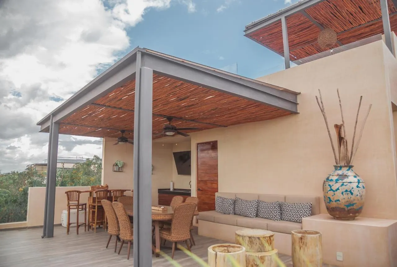 Kataleya Tulum By Zaazil - Stylish & Luxury Penthouse & Apartment , Up To 16 People, Private Pool, Private Hot Tub, Terrace And Roof Top In Luum Zama In The Jungle 0*,  Mexico