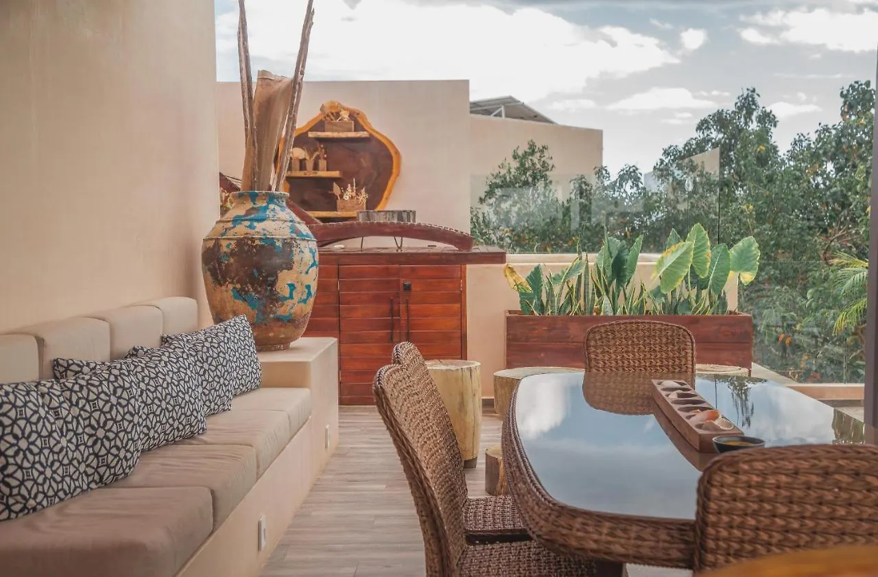 Kataleya Tulum By Zaazil - Stylish & Luxury Penthouse & Apartment , Up To 16 People, Private Pool, Private Hot Tub, Terrace And Roof Top In Luum Zama In The Jungle