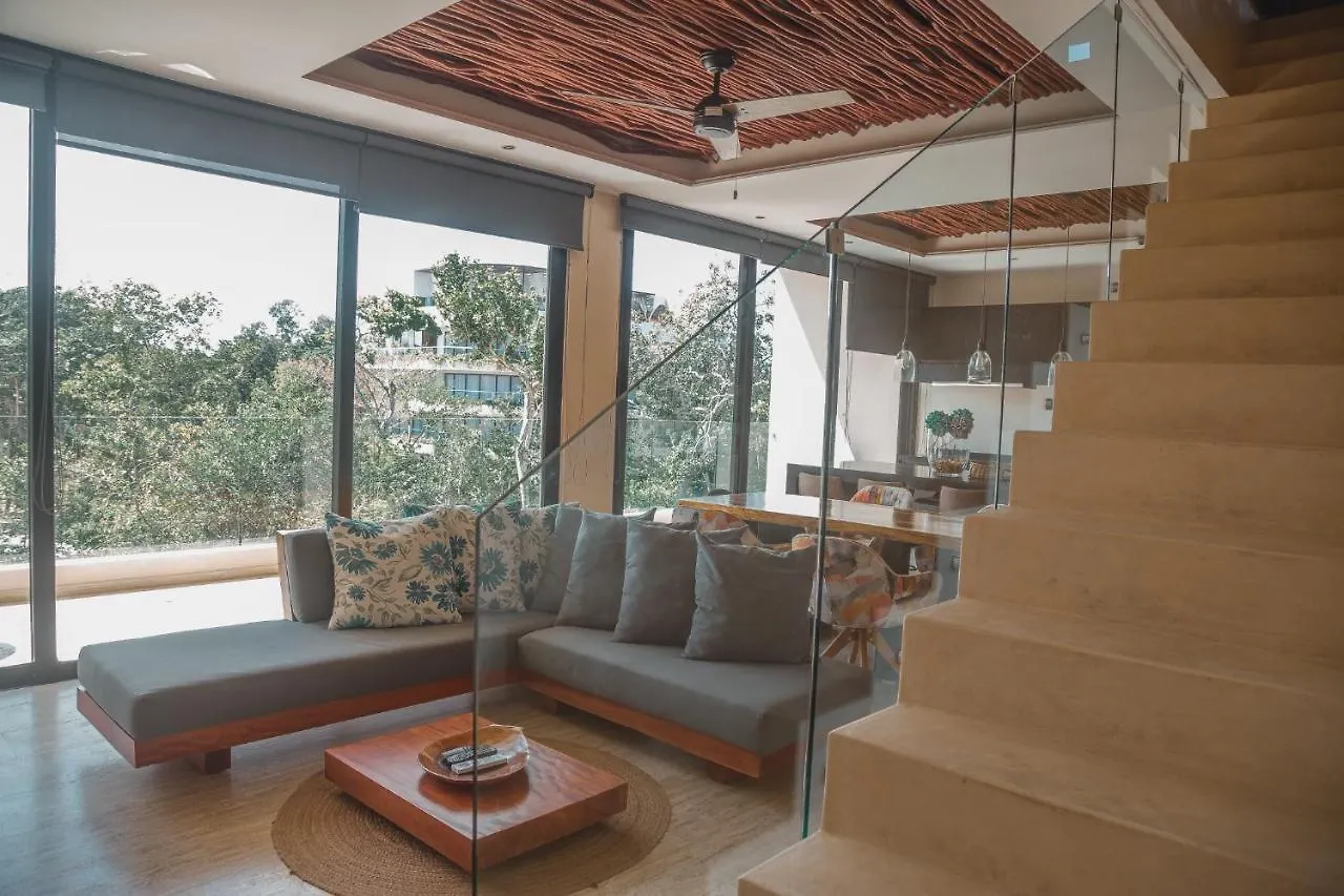 Kataleya Tulum By Zaazil - Stylish & Luxury Penthouse & Apartment , Up To 16 People, Private Pool, Private Hot Tub, Terrace And Roof Top In Luum Zama In The Jungle 0*,  Mexico