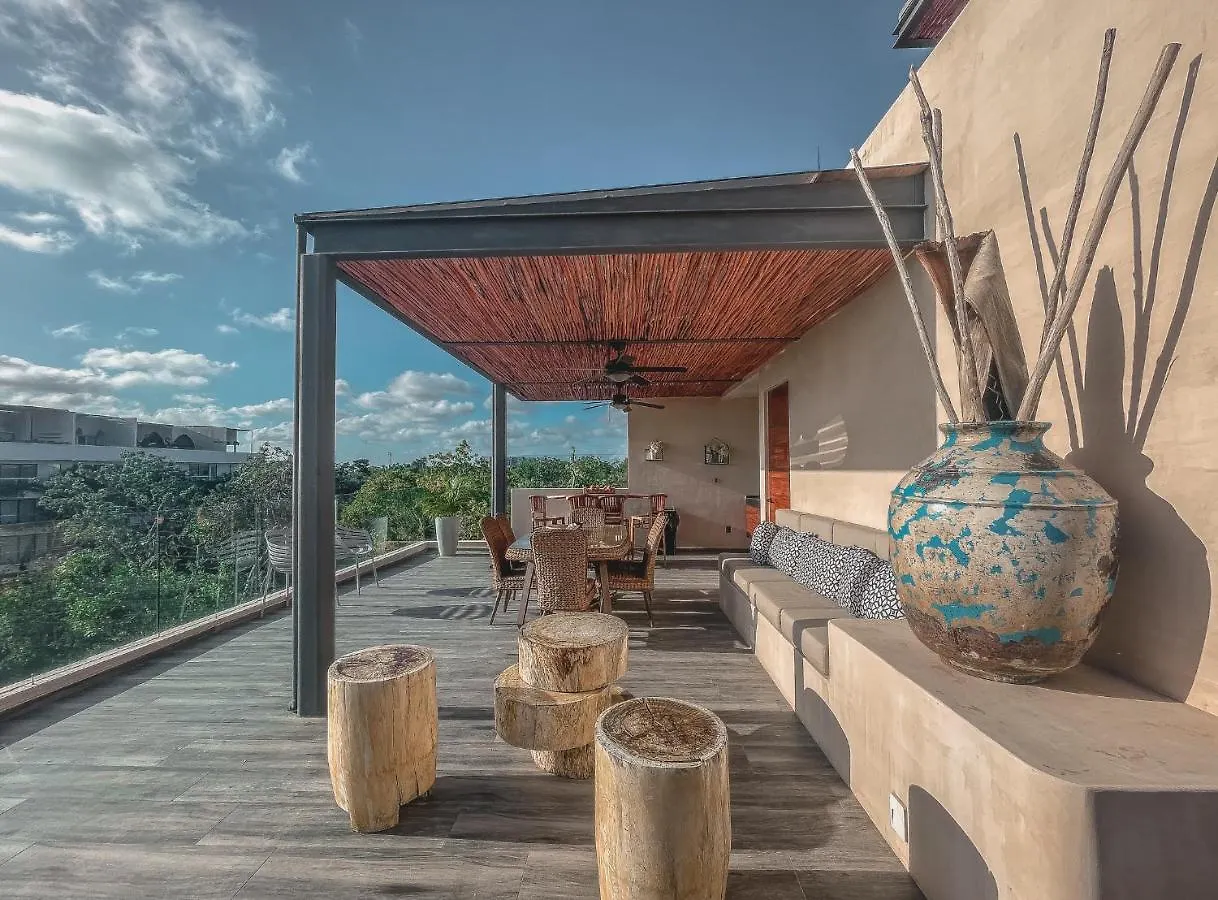 Kataleya Tulum By Zaazil - Stylish & Luxury Penthouse & Apartment , Up To 16 People, Private Pool, Private Hot Tub, Terrace And Roof Top In Luum Zama In The Jungle 0*,  Mexico