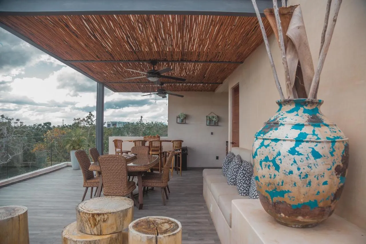 Kataleya Tulum By Zaazil - Stylish & Luxury Penthouse & Apartment , Up To 16 People, Private Pool, Private Hot Tub, Terrace And Roof Top In Luum Zama In The Jungle 0*,  Mexico