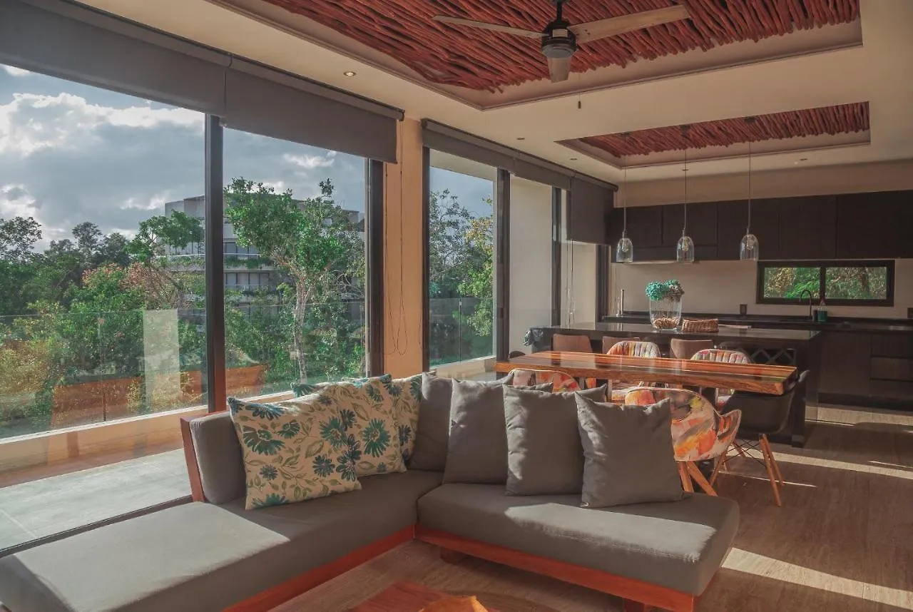 Kataleya Tulum By Zaazil - Stylish & Luxury Penthouse & Apartment , Up To 16 People, Private Pool, Private Hot Tub, Terrace And Roof Top In Luum Zama In The Jungle